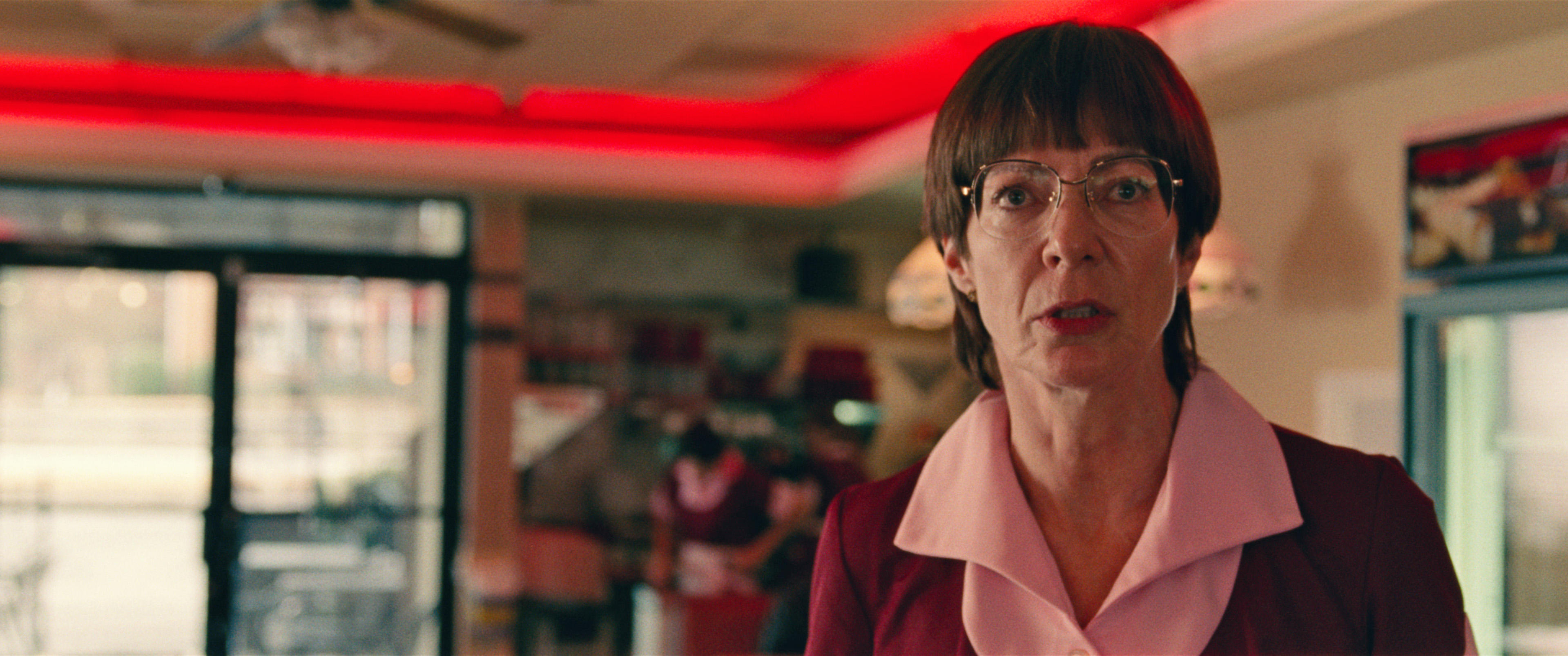 LaVona Golden (Allison Janney) at work in I, TONYA, courtesy of NEON