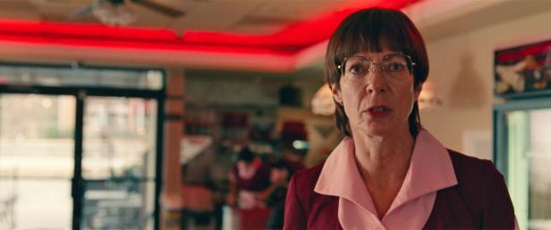 LaVona Golden (Allison Janney) at work in I, TONYA, courtesy of NEON